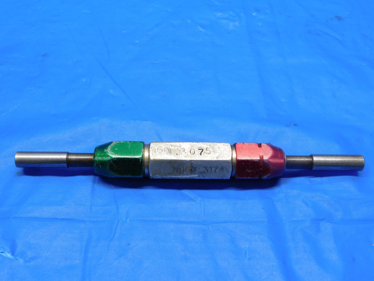 .3075 & .3174 PIN PLUG GAGE GO NO GO .3125 +.0049 OVERSIZE 5/16 8 mm - BS0070RD.