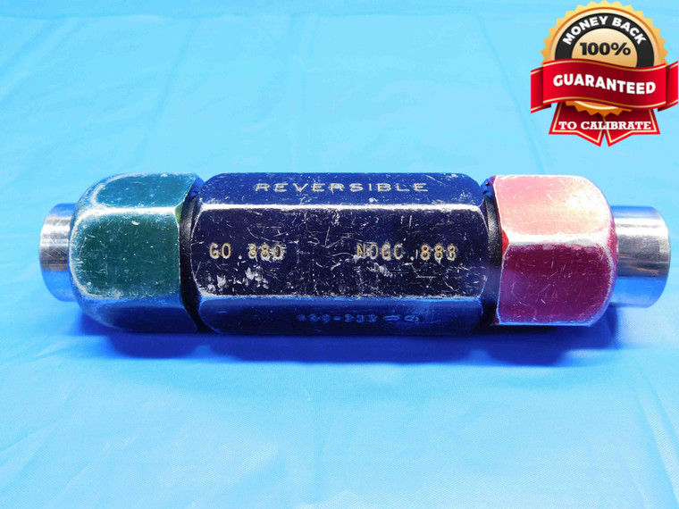 .8800 & .8880 CL Y PIN PLUG GAGE GO NO GO .8906 -.0026 57/64 22.352 mm .880 .888 - BS0362RD