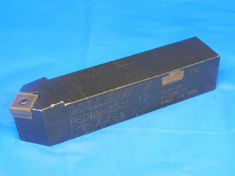 VALENITE PSDNN-2525-12 LATHE TURNING TOOL HOLDER 25mm SHANK SN-43 INSERTS 5" OAL - BR0462BT2