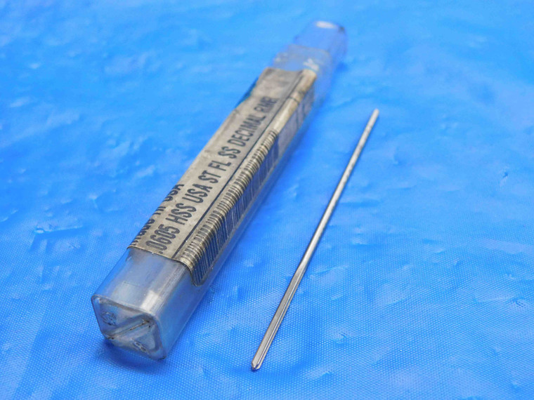 YANKEE 0.0605 OD HSS CHUCKING REAMER 4 FLUTE .0605 1/16 .0625 -.0020 UNDERSIZE - RB1911AB3