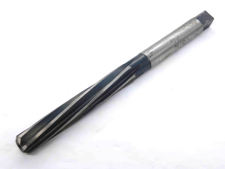 7/16 O.D. HSS HAND REAMER SPIRAL 6 FLUTE .4375 ONSIZE 11 mm - BS0614AZ3