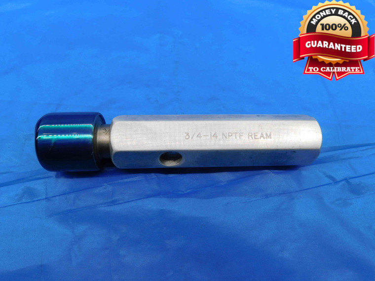 3/4 14 NPTF REAM PLAIN REFERENCE TAPER PIPE THREAD PLUG GAGE .75 .750 .7500 - DW25748LVR