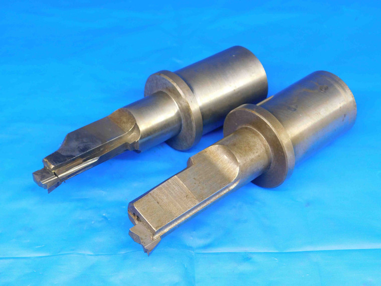 SET OF 2 MODIFIED / SHOP MADE ? GROOVING TOOLS 1 1/2 SHANK DIA LATHE TOOLING - BR0812CP2