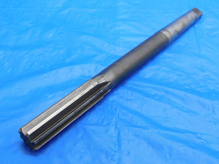 3/4 OD HSS CHUCKING REAMER MORSE TAPER #2 SHANK 8 FL MT2 .75 .7500 ONSIZE 19 mm - RB2086LVR