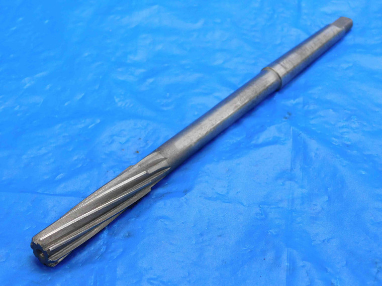 1/2 OD HSS CHUCKING REAMER MORSE TAPER #1 SHANK SPIRAL 8 FL MT1 .5 .5000 ONSIZE - RB2207BW2
