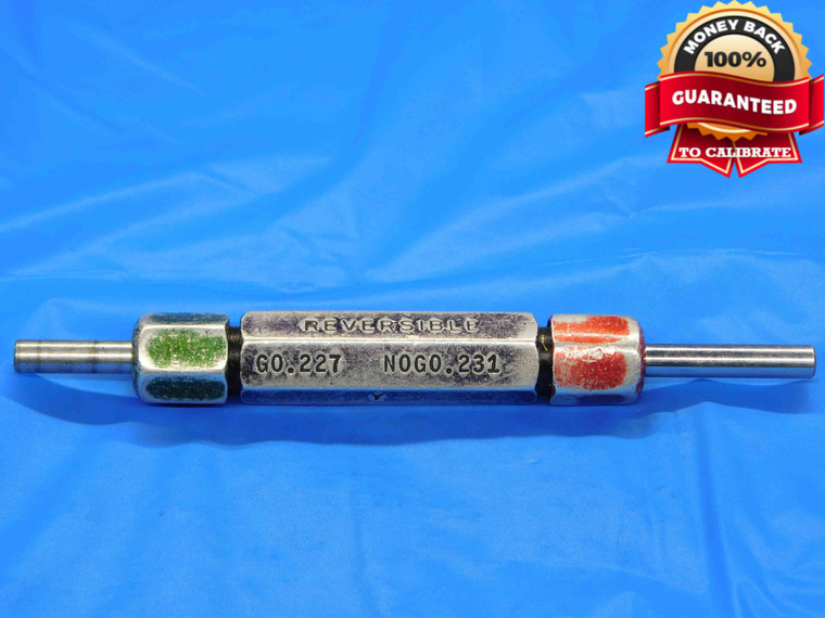 .2270 & .2310 CL Y PIN PLUG GAGE GO NO GO .2344 -.0034 15/64 6 mm .227 .231 - BT0017LVR