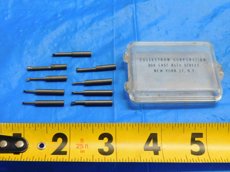 10pcs NEW? COLLECTRON 1/8 SHANK .0457 TO .0753 RADIUS MINI CARBIDE BORING BARS - RB2298CK2