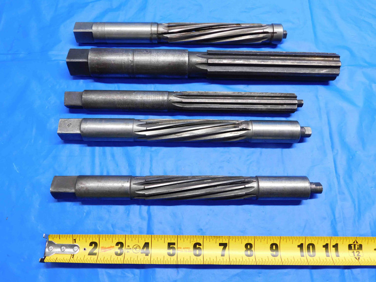5pc LOT USA MADE HSS HAND EXPANSION REAMERS FOR PARTS / REPAIR SEE PICTURES - BS0904AY3