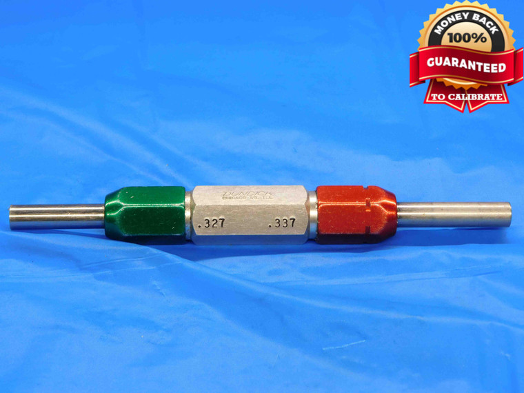 .3270 & .3370 PIN PLUG GAGE GO NO GO .3281 -.0011 21/64 8.306 mm .327 .337 - BT0049LVR