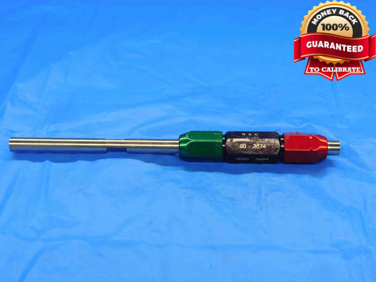 .3574 & .3664 CLASS Z PIN PLUG GAGE GO NO GO .3594 -.0020 UNDERSIZE 23/64 9 mm - BT0078LVR