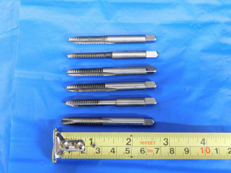 6pcs 1/4 - 20 NC GH3 UNCOATED HSS SPIRAL POINT TAPS .25 2 FLUTE UNC THREADING - BS1023LVR