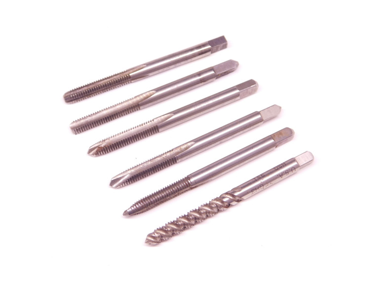 6pcs 10 - 32 NF GH3 HSS TAPS PLUG BOTTOMING SPIRAL POINT #10 .190 10-32 UNF