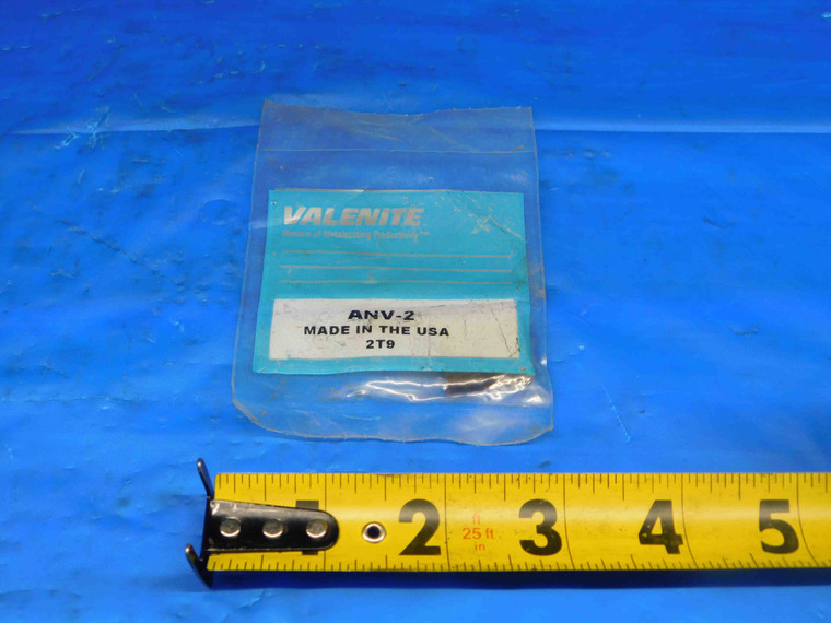 1pc NEW VALENITE ANV-2 2T9 CARBIDE INSERT FOR GROOVING ? ANV2 INDEXABLE TOOLS - BR1176LVR