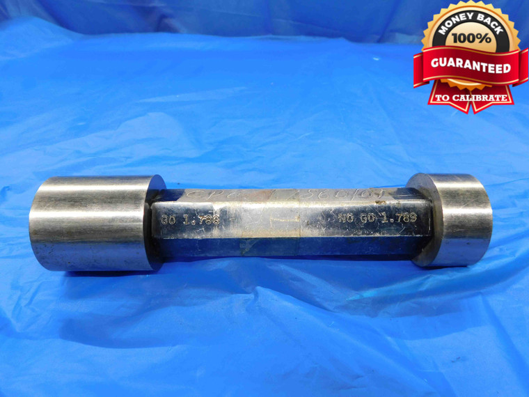 1.7860 & 1.7890 CL Z PIN PLUG GAGE GO NO GO 1.7813 1 25/32 45.364 1.786 1.789 - CB0037BI3