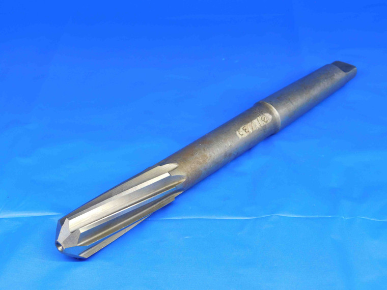 CLEVELAND 31/32 O.D. HSS REAMER MORSE TAPER #3 SHANK SPIRAL 8 FLUTE MT3 .9687 - BR1294CG2