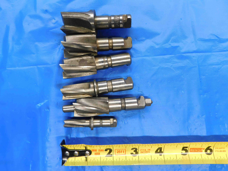 6PCS ECLIPSE QUICK CHANGE HSS COUNTERBORES SIZES FROM 21/64 - 1 1/16 PIN DRIVE - BT0379CF2
