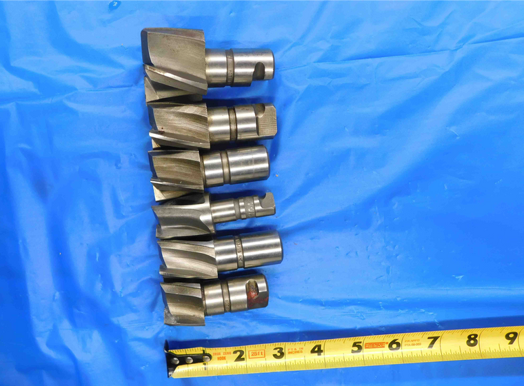 6PCS ECLIPSE QUICK CHANGE HSS COUNTERBORES SIZES FROM 1 5/8 - 1 3/4 PIN DRIVE - BT0367CF2