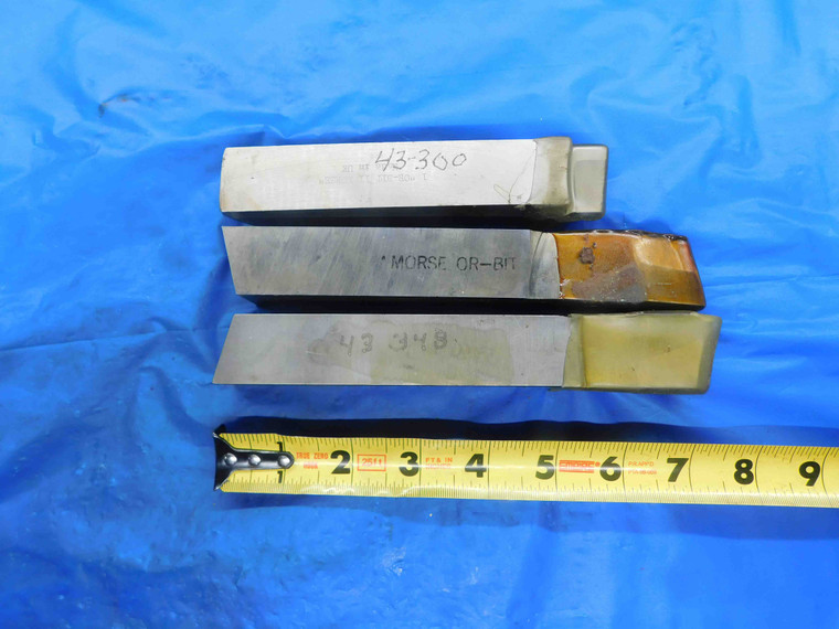 3PCS STEEL TOOL BLANKS / LATHE CUTOFF PARTING GROOVING BLADES 1" SQUARE SHANK - BT0404CG2