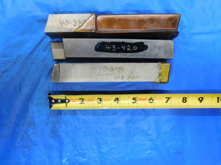 3PCS STEEL TOOL BLANKS / LATHE CUTOFF PARTING GROOVING BLADES 1" SQUARE SHANK - BT0406CG2
