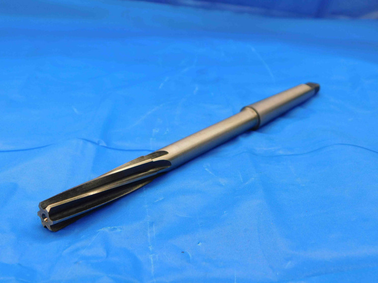 L&I 13/32 O.D. HSS REAMER MORSE TAPER #1 SHANK SPIRAL 6 FLUTE MT1 .4062 USA - CB0100CG2