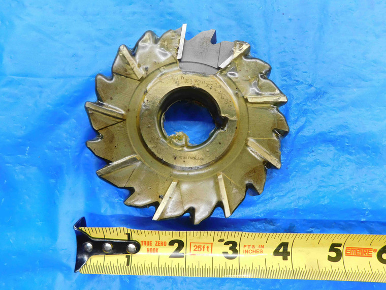 4" O.D. X 1/2 WIDTH STAGGERED TOOTH SIDE MILLING CUTTER 18 TEETH COBALT - BT0563CP2