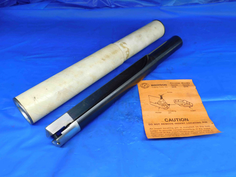 MADISON 1 1/2 O.D. INDEXABLE SPADE DRILL 1224-505-03480 1 1/4 SHANK 1.5 DUODEX - BR1544BC3