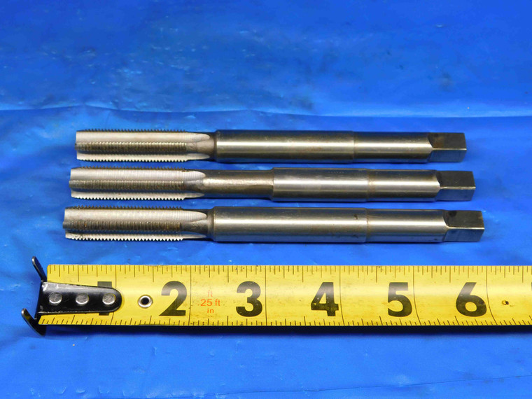 3 PCS 1/2 20 HSS PULLEY PLUG TAP 4 STRAIGHT FLUTE .5 EXTENDED REACH HAND TAPPING - BR1575BC3