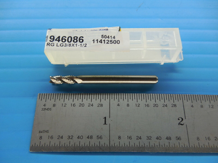 M.A. FORD 1412500 4 FLUTE 1/8 DIA 1/8 SHANK 3/8 FLUTE LENGTH 1 1/2 OAL END MILL