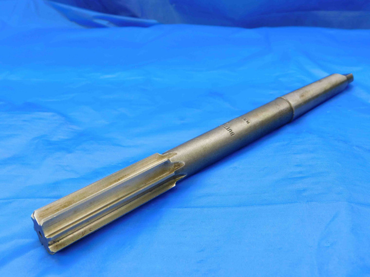 BUTTERFIELD 13/16 O.D. HSS REAMER MORSE TAPER #2 SHANK 8 FLUTE MT2 .8125 ONSIZE - CB0305CG2