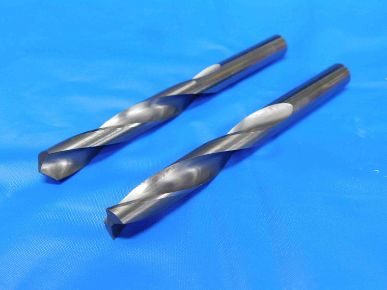 2PCS SGS 3/8" O.D. SOLID CARBIDE TWIST DRILL BIT 2 1/2" LOC 4 3/8" OAL .375 - BS1287LVR