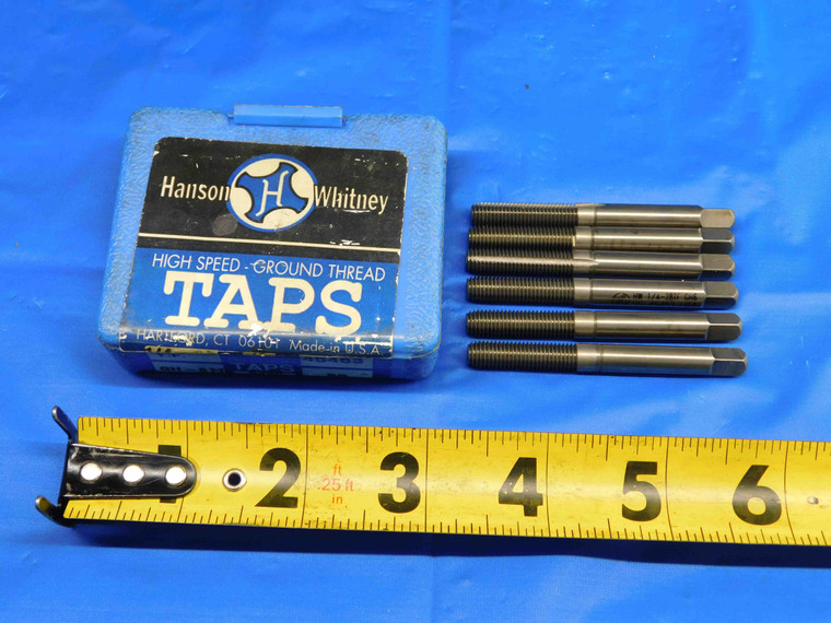 6 PCS HANSON WHITNEY 1/4 28 GH6 HSS THREAD FORMING TAP 1 STRAIGHT FLUTE .25 - BR1647BC3