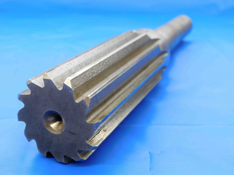 1 7/16 O.D. HSS CHUCKING REAMER 12 FLUTE 1.4375 ONSIZE REDUCED SHANK - JC0192BY2