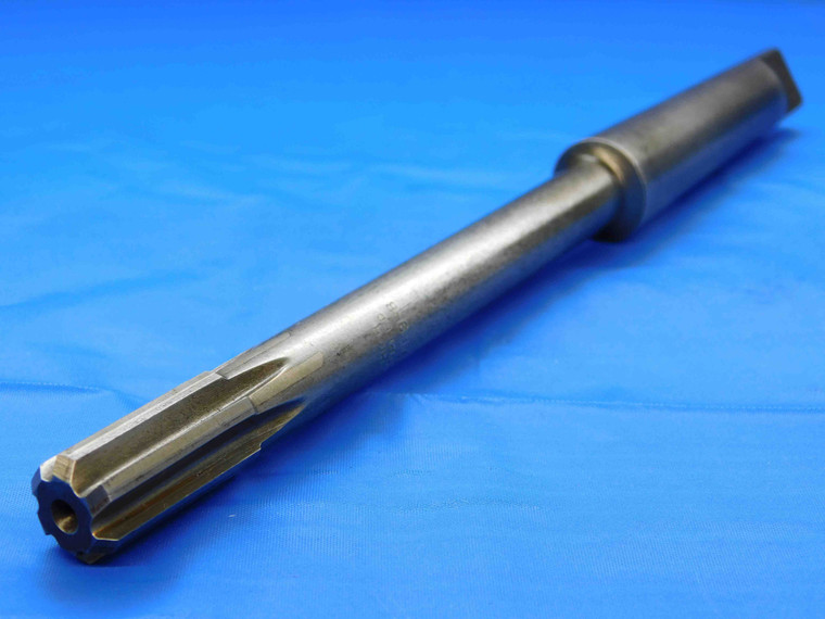 CLEVELAND 17/32 OD HSS CARBIDE TIPPED REAMER MORSE TAPER #2 SHANK 6 FL MT2 .5312 - JC0236CB2