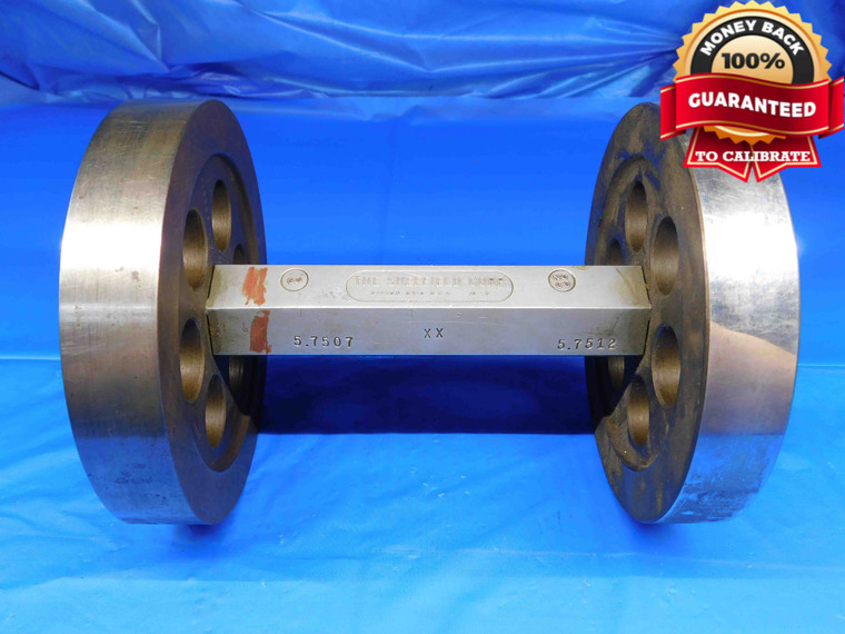 5.7507 & 5.7512 CL XX PIN PLUG GAGE GO NO GO 5.7500 +.0007 5 3/4 146 mm - BR1937BC2