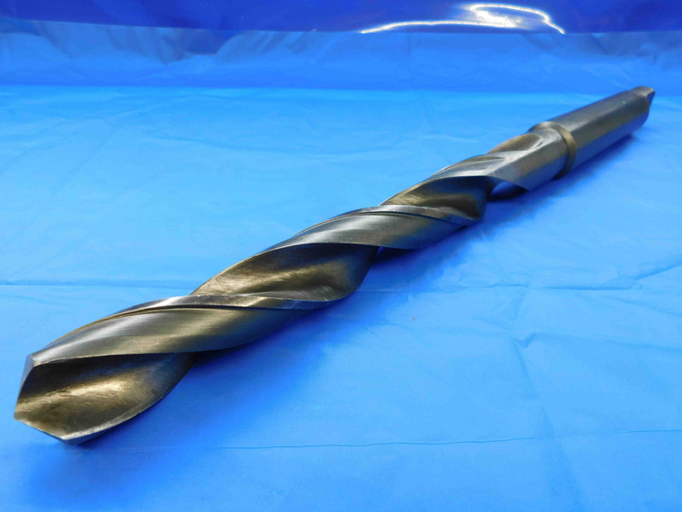 1 1/8 O.D. HSS TWIST DRILL BIT MORSE TAPER #4 SHANK 8" LOC 15 1/8 OAL 1.125 MT4 - JC0285BC2