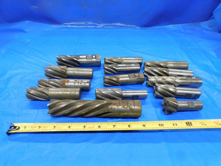 14PCS HSS SQUARE / BULL NOSE END MILLS VARIOUS SIZES FROM 29/32 - 1 1/4 1.25 - BT0945BY2