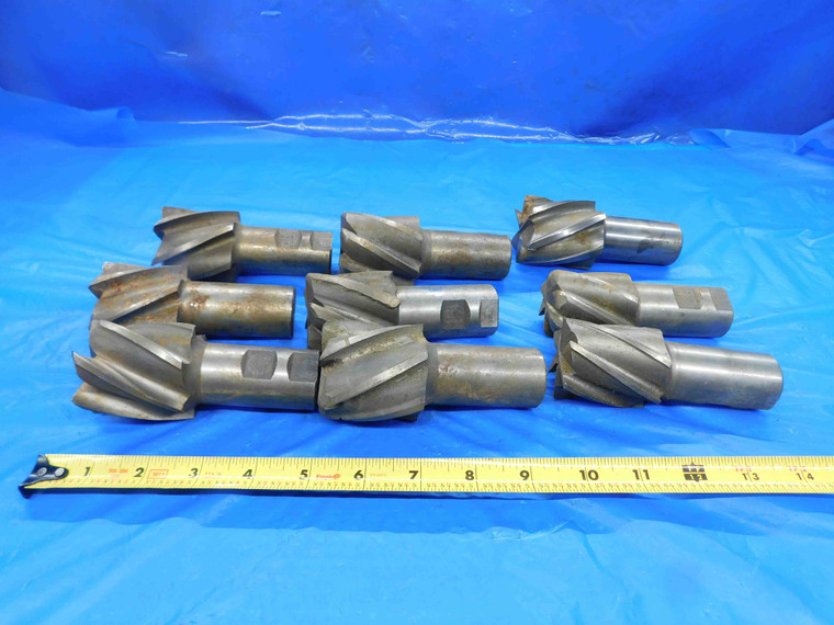 9PCS HSS SQUARE & CORNER RADIUS END MILLS VARIOUS SIZES FROM 21/32 - 2" 2.0 - BT0950BY2