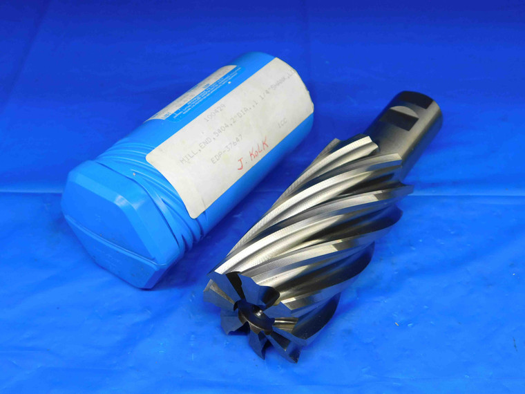 NEW NIAGARA CUTTER 2" O.D. 4" LOC 6 1/2 OAL HSS END MILL 1 1/4 SHANK 8 FLUTE 2.0 - BR1978BY2