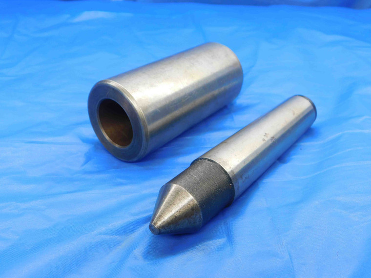 MORSE TAPER #3 LATHE DEAD CENTER W/ MORSE TAPER # 4 SLEEVE MT#3 MT#4 MT3 MT4 - CB0588BI3