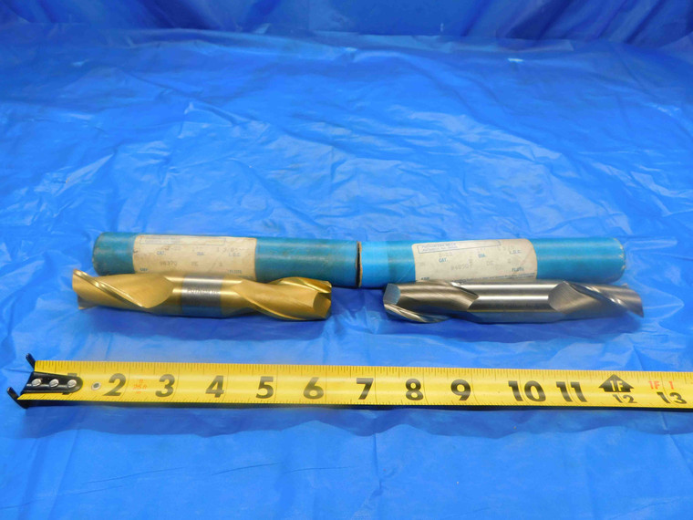 2 PC. DOUBLE ENDED HSS END MILLS 1" CUTTING DIA. 1 5/8 LOC 1" SHANK 2 FLUTE 1.0 - CB0599BY2