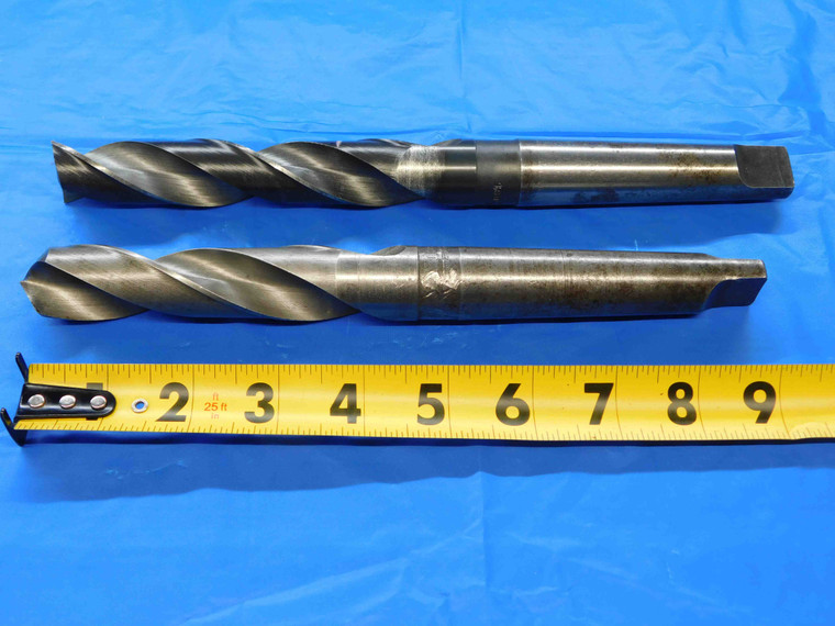 2PCS CLEVELAND 15/16 & 31/32 HSS TWIST DRILL BIT MORSE TAPER #3 SHANK MT3 - JC0389CY2