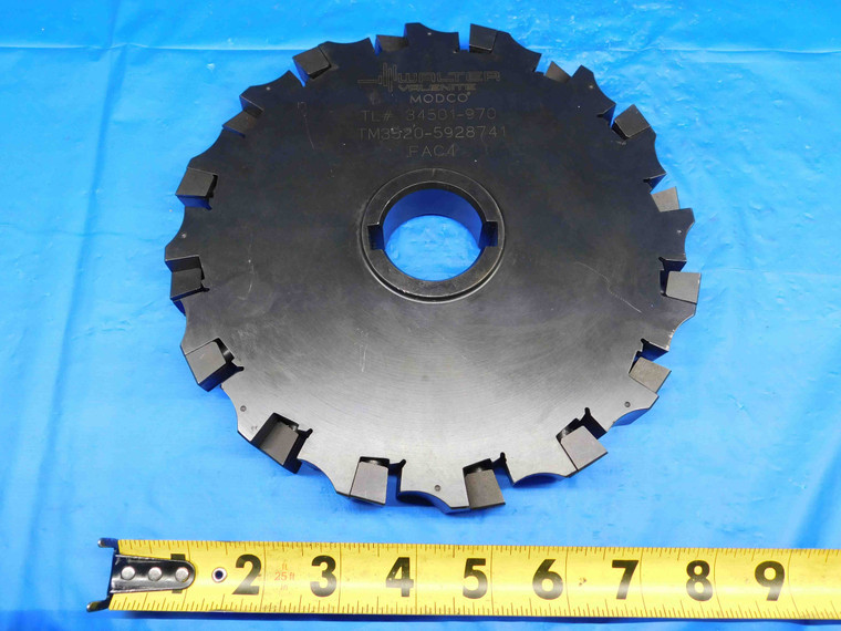 WALTER VALENITE 8" OD X 0.825 STAGGERED TOOTH INDEXABLE SIDE MILLING CUTTER 16 T - BR2104CP2