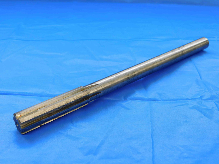 RRT 0.6368 OD HSS CARBIDE TIPPED REAMER 6 FL .6368 41/64 .6250 +.0118 OVERSIZE - JC0433CP2