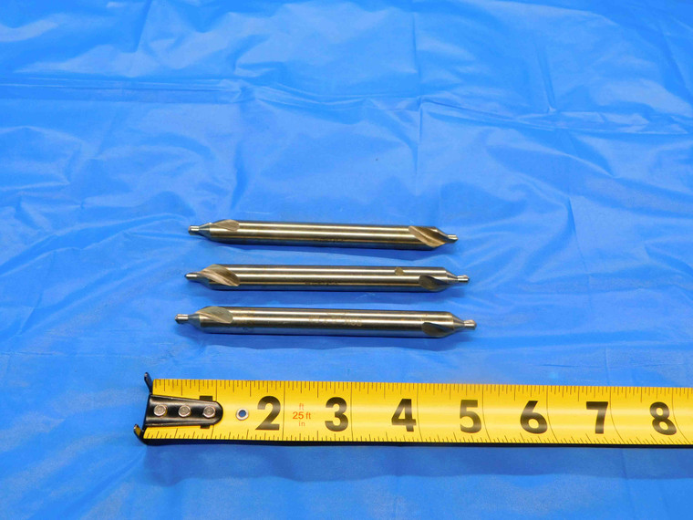 3 PC LOT OF KEO HSS CENTER DRILL BITS #5 CUTTING DIA. 7/16" SHANK DIA. 5" OAL - CB0741LVR