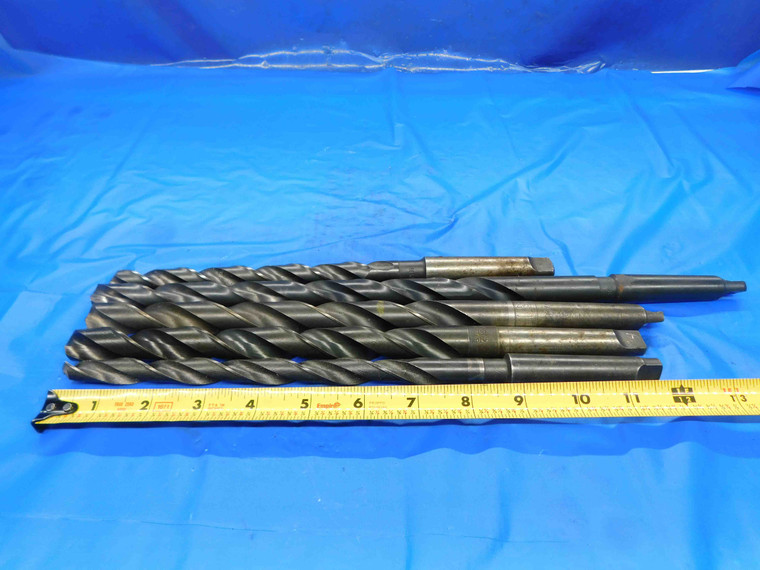 5PCS HSS TWIST DRILL BIT VARIOUS SIZES FROM 17/32 - 21/32 MORSE TAPER #2 MT2 - BT1256CP2