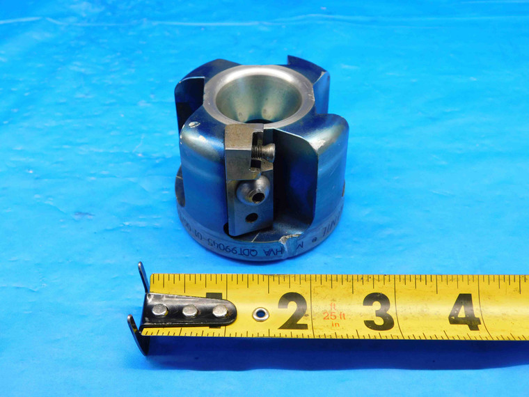 VALENITE 2 1/2 O.D. FACE MILL MM HVA QDT99045-01 06/T/99 3/4 PILOT 4 POCKETS - BR2311BC3