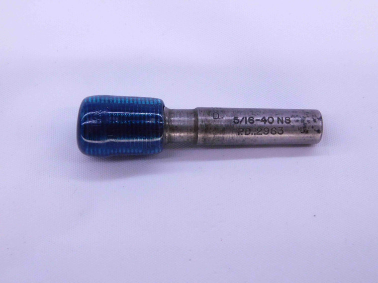 5/16 40 NS THREAD PLUG GAGE .3125 GO ONLY P.D. = .2963 5/16"-40 UNS 2B or 3B - DW26429RD