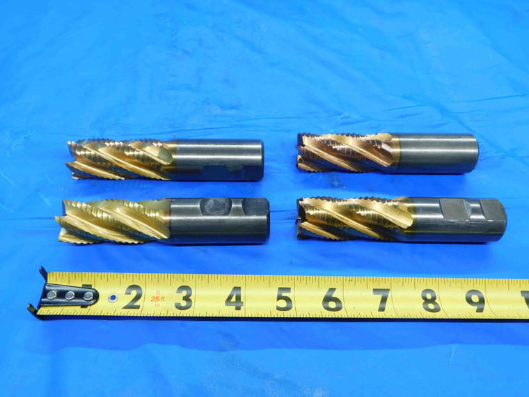 4 PC. NIAGARA 1" CUTTING DIA. COBALT ROUGHING END MILLS 1" SHANK DIA. USA 1.0 - CB1100BY2