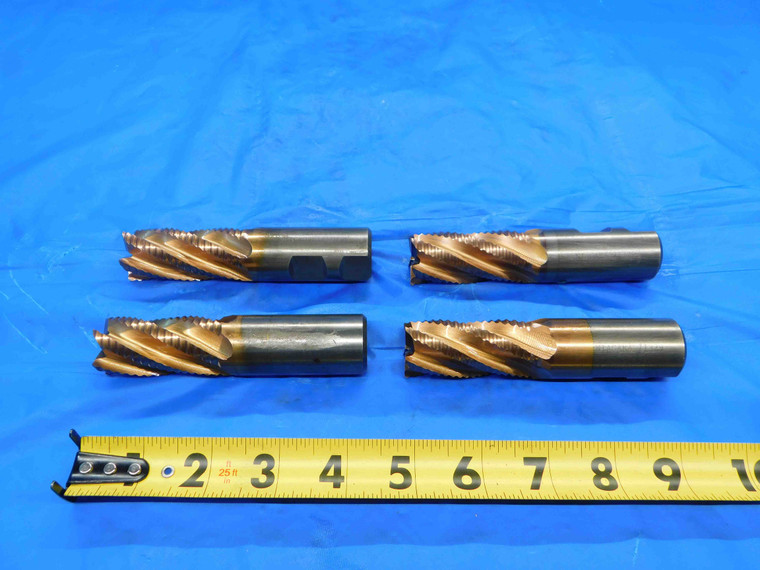 4 PC. NIAGARA 1" CUTTING DIA. COBALT ROUGHING END MILLS 1" SHANK DIA. USA 1.0 - CB1098BY2