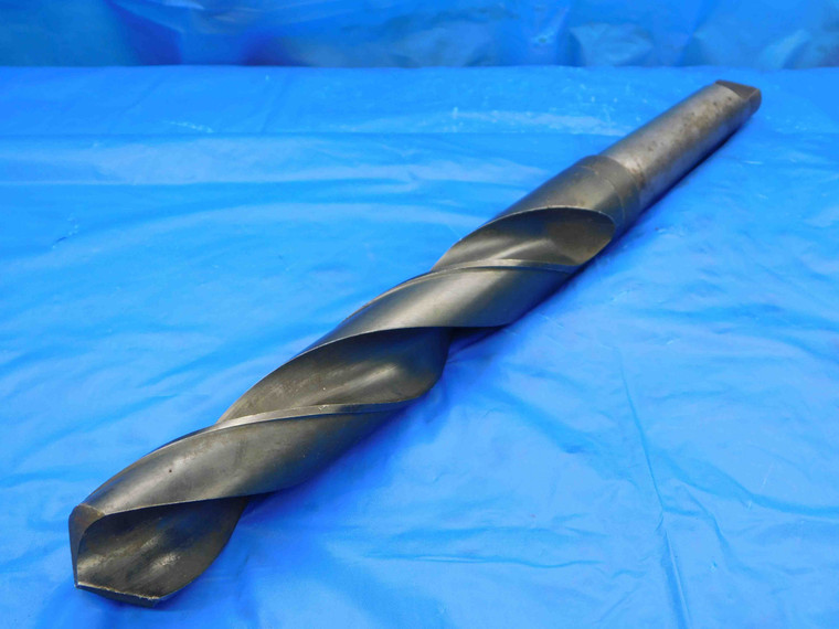 PTD 1 13/32 O.D. HSS TWIST DRILL BIT MORSE TAPER #4 SHANK 8 1/4 LOC 1.4062 MT4